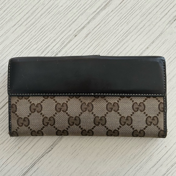 Gucci monogram canvas & leather wallet - Picture 3 of 10